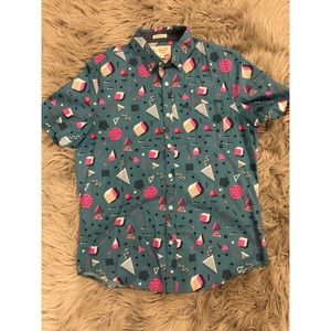 Mens Short Sleeve Button Up!!!